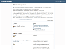 Tablet Screenshot of e-nauka.gauss.pl